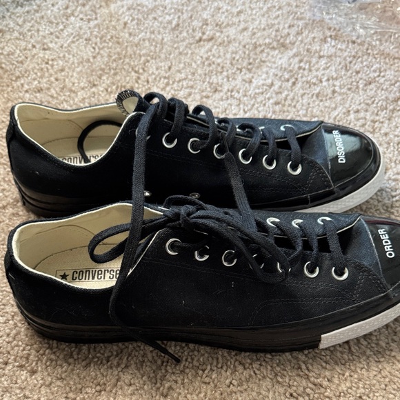 Converse Black Canvas Sneakers with White Soles - Picture 4 of 4